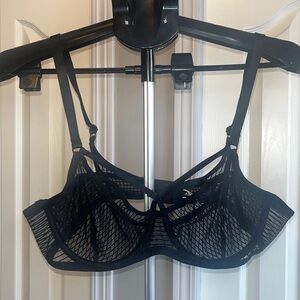 Adore Me Sexy Sheer Unlined Cage Front Bra 36B
